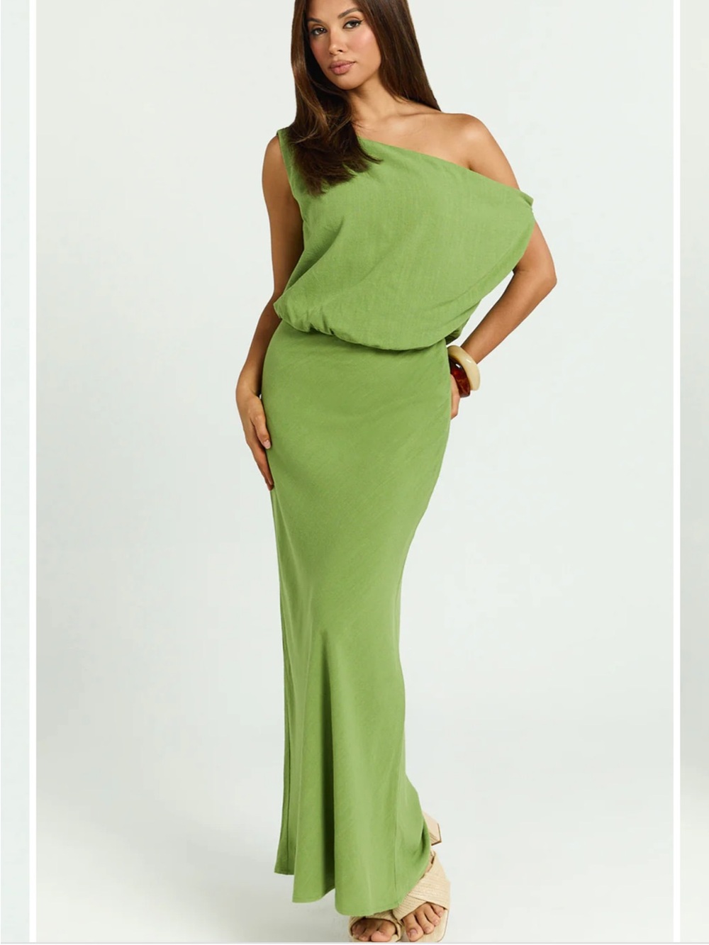 Jacqueline Midi Dress in Green
